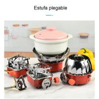 Estufa de Camping Ultraligera de Acero Inoxidable Resistente al Viento, Fácil de Llevar, Adecuada para Exteriores, Equipo de Cocina para Turismo y Senderismo - details 3