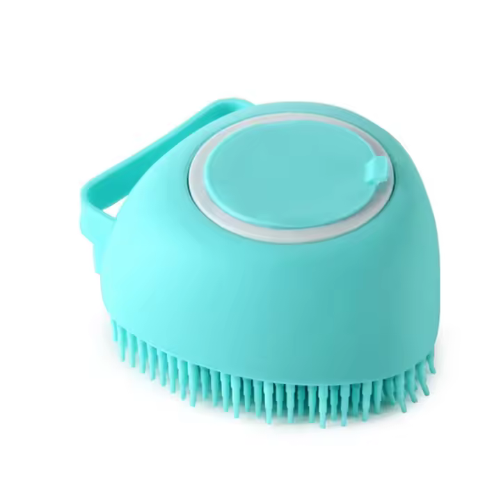 Cepillo de Baño de Silicona Suave Limpieza Segura para Mascotas Esencial para Perros y Gatos - 1