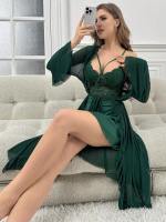 Lencería sexy para mujer, sexy, reunir pechos pequeños, tirantes de encaje, camisón de malla, traje sexual, ropa de estar - details 37