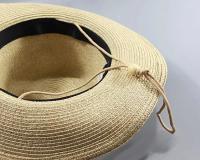 Sombrero de paja hueco de alta calidad para hombre, gorra plegable de playa de ala ancha, talla grande de hueso grande, sombrero Fedora con protección solar de 58CM, 60CM y 62CM - details 18