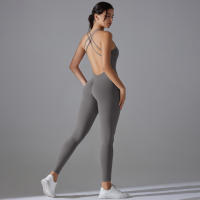 Hamidou-body de Yoga elástico, ropa de gimnasio, ropa deportiva de realce, mono de entrenamiento sin espalda, conjunto de Yoga de alta elasticidad para gimnasio - details 42