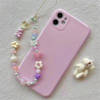 Cordón de teléfono con oso de flores 3D para iPhone 15, correa para Samsung, colgante de cadena para chica, cuerda de caramelo, joyería, llavero colgante, Corea - details 2
