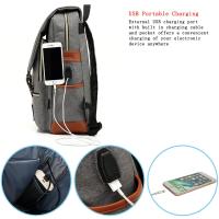 Mochila escolar adolescentes para portátil con puerto de carga USB, elegante mochila de viaje resistente al agua - details 7