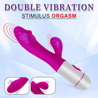 Vibrador de conejo recargable para mujer, consolador de doble vibración, masajeador de Vagina y punto G, palo AV, Juguetes sexuales de clítoris, masturbador femenino - details 0