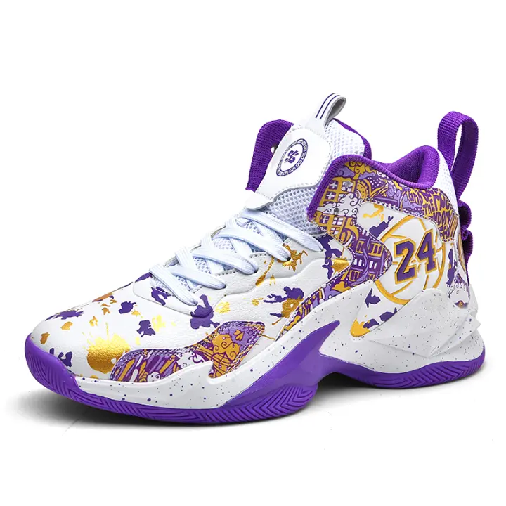 Zapatillas de baloncesto antideslizantes para hombre, zapatos deportivos transpirables de alta calidad con amortiguación, zapatillas atléticas cómodas para entrenamiento al aire libre - 1