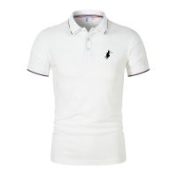 Camiseta transpirable para hombre, POLO de negocios y ocio, ropa de manga corta a la moda, jerséis cómodos de Color sólido, nove - details 6