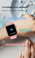 Reloj inteligente con pantalla completamente táctil de 2,02 pulgadas, oxígeno, presión arterial, prueba de frecuencia cardíaca, recordatorio de llamadas entrantes, IP67 - details 12
