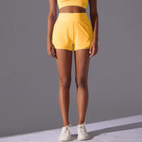 Pantalones cortos de malla transparente para yoga para mujer, transpirables, de secado rápido, para gimnasio - details 11