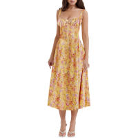Vestido francés Floral para mujer, novedad de verano, con tirantes de alta costura, espalda descubierta, picante, 2025 - details 0