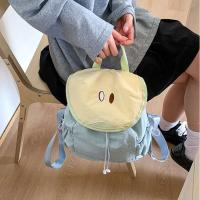Mochila con cordón para exteriores de estilo coreano, mochila de nailon de fruta de Color dopamina para viaje, bolsa de libros de gran capacidad, bolso de hombro para senderismo - details 16