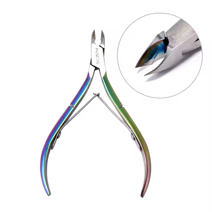 Tijeras Cortadoras KADS para Uñas Manicura Herramienta de Remoción de Piel Muerta Color Arcoíris Diseño Profesional para Artículos de Uñas - 1