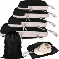 Organizador de Equipaje de Viaje Compressible Bolsas de Viaje Impermeables de Nylon con Bolsa de Mano Paquete de 6 Piezas - details 3