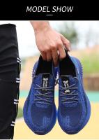 Zapatos de seguridad transpirables para hombre, botas de trabajo con puntera de acero, zapatos de seguridad indestructibles a prueba de pinchazos, zapatillas ligeras y cómodas - details 19