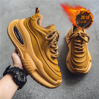 Zapatos deportivos informales con colchón de aire para hombre, zapatos de algodón con aislamiento grueso y felpa y suela aumentada - details 33