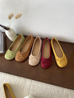 Cabeza redonda boca poco profunda solo zapatos nuevo retro suela suave Doudou zapatos casual fondo plano un pedal ladyshoes - details 41