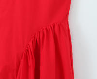 Ropa de mujer de estilo europeo y americano nueva, estilo francés, elegante vestido de tirantes medio y largo con cuello colgante en la cintura - details 6