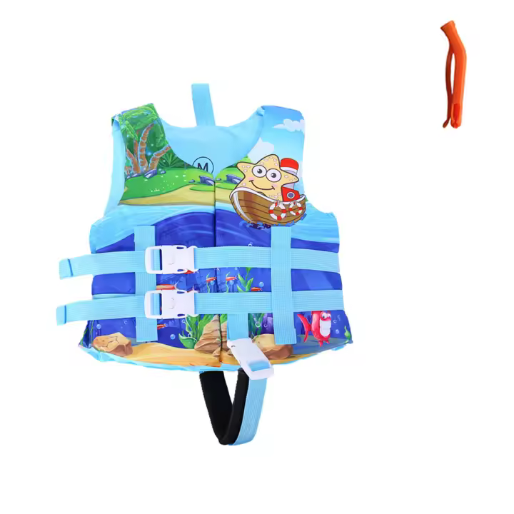 Chaleco de flotación para niños SWROW traje de baño para niñas y niños accesorios de piscina protección solar para viajes en barco - 1