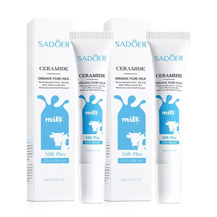 Crema de Ojos de Leche SADOER Anti-cirugas, Hidratante, Cuidado de Belleza para Ojos 1/2/3pcs - 1