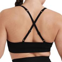 Bralette de tirantes sin esfuerzo para mujer, ropa interior deportiva de LICRA sin costuras, elástica, transpirable, mejora el pecho, ocio - details 13