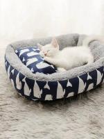 Cama suave y cálida para gato, colchón para mascotas, nido de algodón para perros pequeños, medianos y grandes, esterilla para cesta de invierno - details 0