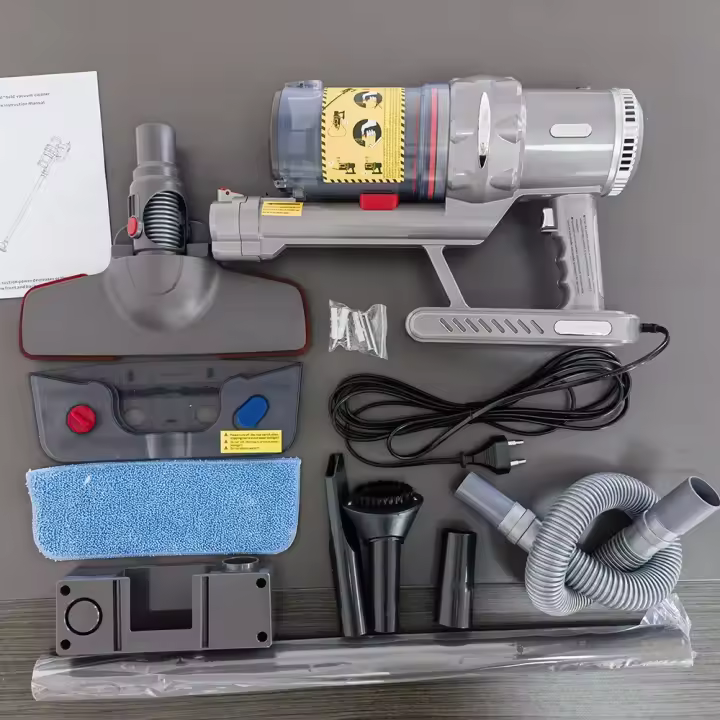 Aspiradora de Alta Potencia Sin Cable Ligera de 20Kpa Adecuada para Alfombras, Suelos Duros, Coches, Pelos de Mascotas Filtro Lavable Certificado CE - 1