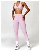 Mujeres Sexy belleza espalda gimnasio correr Push Up Yoga deportes sujetadores transpirable envuelto Yoga deportes sujetadores copa triangular ropa interior femenina - details 4