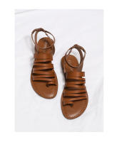 Sandalias de verano para mujer, nuevas sandalias de mujer con parte inferior plana, comodidad, correa delgada Simple, sandalias romanas versátiles - details 24