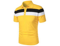 Polo de golf a rayas para hombre, camiseta de manga corta con solapa, ropa deportiva transpirable, camisetas de verano - details 2