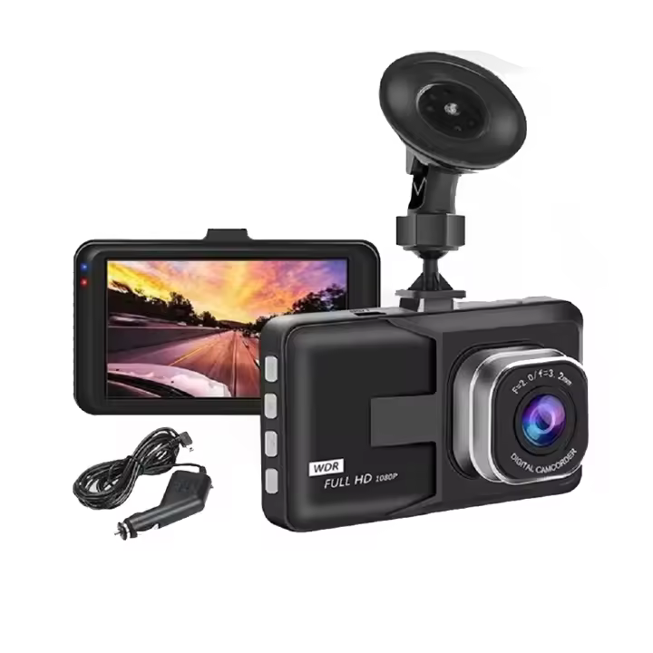 Cámara de Tablero en HD 1080P con Sensor G Lente de Ángulo Ancho de 170 Grados - 1