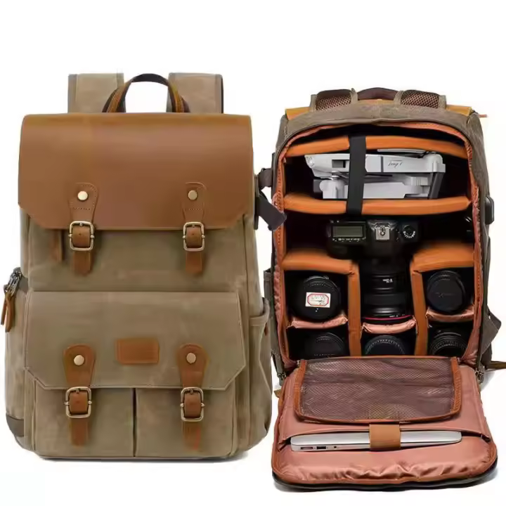 Mochilas para Cámaras, Mochila Fotografia Impermeable con Divisores Extraíble Mochila para Camara Reflex Digital DSLR - 1
