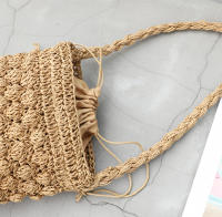 Bolso de hombro hecho a mano para mujer, bolsa de playa con diseño tejido de paja, Bolso pequeño de viaje - details 21