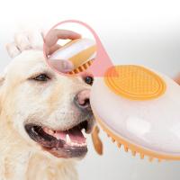 Con dispensador de champú, cepillo de baño para perros, peine 2 en 1, cepillo de masaje de silicona para gatos, peine de ducha portátil antideslizante para mascotas, aseo - details 4
