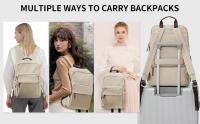 Mochila para ordenador portátil para mujer, morral de viaje informal, resistente al agua, antirrobo, para universidad, negocios, trabajo - details 4