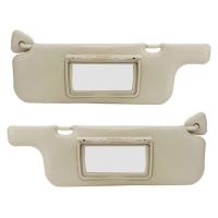 Espejo de coche gris, placa de protección solar para espejo de maquillaje de 2001 a 2007, 2 piezas, nuevo - details 1