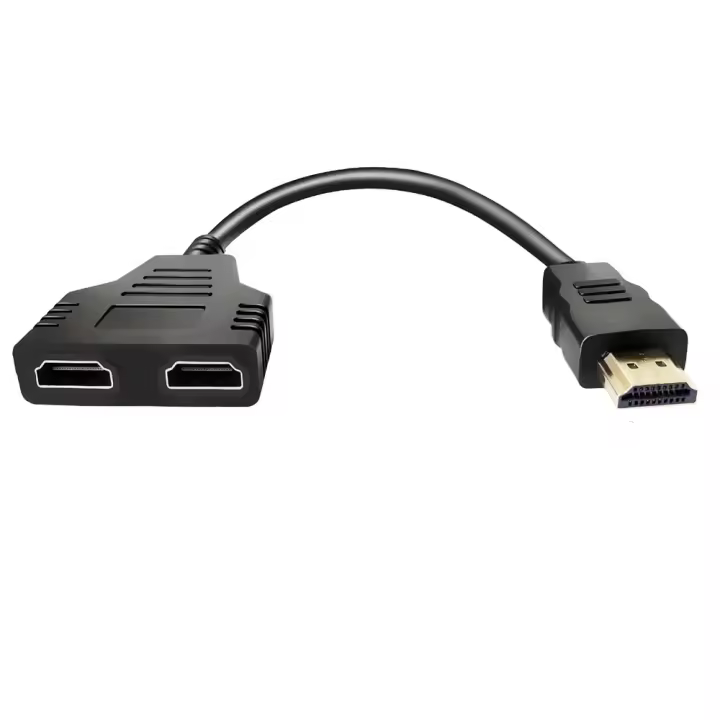 Adaptador HDMI Splitter 1 a 2 Cable de Televisión HDMI de Alta Definición 1080P - 1