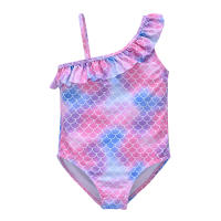 Traje de Baño de Dos Piezas Estampado de Sirena Ajuste Delgado para Niñas Ropa de Surf para Niños - details 5