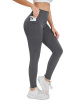Leggings Deportivos de Hilo Sin Costuras de Alta Cintura Pantalones de Yoga para Mujeres con Bolsillo - details 8