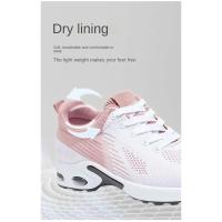 Zapatillas de correr transpirables con cordones para mujer, zapatillas deportivas con cojín de aire y malla ligera, zapatillas de entrenamiento para deportes al aire libre - details 5