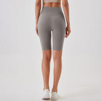 Pantalones cortos de yoga para mujer, leggings deportivos transpirables, cintura alta, para entrenamiento y gimnasio - details 55