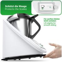 Gliding Board for Thermomix TM6 TM5 Gliders Effortless Moving Acrylic Rolling Board Black - details 5