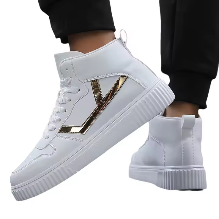 Zapatos deportivos versátiles casuales pequeños de pizarra blanca para estudiantes masculinos, transpirables y a la moda. - 1