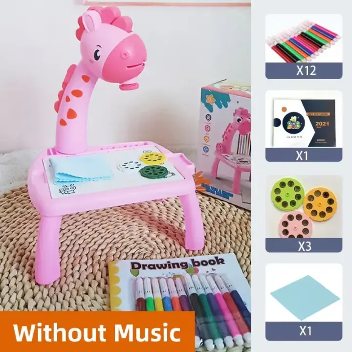 Tabla de Dibujo LED Creativa para Niños Tablero Educativo Multifuncional con Juego de Pintura Rico - 1