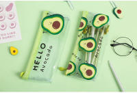 Estuche de lápices de frutas Kawaii Lindo Avocado Regalo para niños Caja de lápices transparente para escuela Suministros de papelería - details 7