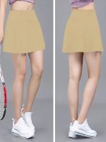 Falda Corta Deportiva para Mujer para Tenis, Bádminton, Yoga - Estilo Atlético Casual, Color Sólido, Mezcla de Poliéster y Spandex Elástico, Lavable a Máquina - Primavera/Verano/Otoño - details 13