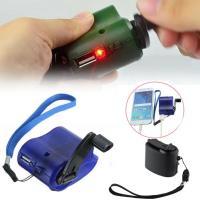 Cargador de teléfono USB, manivela manual, linterna, fuente de alimentación Manual, Camping, senderismo, viaje, cargador de banco de energía de emergencia - details 0