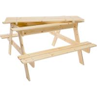 Juego de Mesa de Madera para Niños 90x90xA50 cm Ideal para Exterior o Interior - details 0