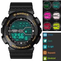 Reloj electrónico deportivo LED Digital de lujo de primera calidad para hombre, relojes deportivos militares multifunción, reloj, regalos para niños - details 2