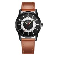 Relojes baratos de marca XINEW genuinos de lujo de primera calidad para niños, reloj de cuarzo con fecha y correa de Cuero Simple a la moda negra, reloj Erkek Barato Saat Relogio Masculino - details 10