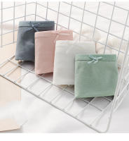 Bragas de algodón de 7 piezas para mujer, ropa interior transpirable con lazo bonito, bragas sólidas, calzoncillos suaves y sexys, lencería femenina cómoda - details 22