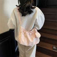 Bolso de hombro con cordón informal coreano, bolso cruzado plisado ligero de gran capacidad, bolso de viaje con cremallera de diseñador minimalista - details 31